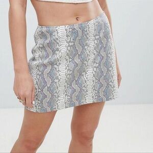 Honey Punch Snake Skin Skirt